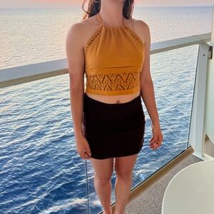 Macra Spirit Golden Halter with Tribal Trim